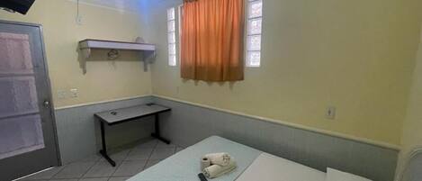 Basic Single Room | Desk, iron/ironing board