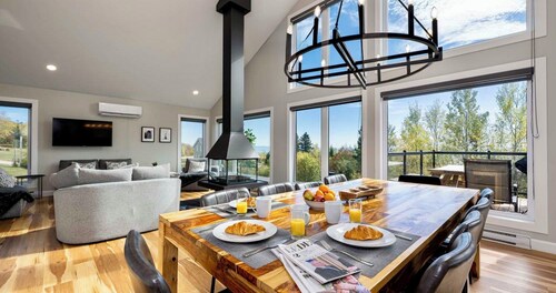 Ski & relax with a view of the river - L'Aube Charlevoix