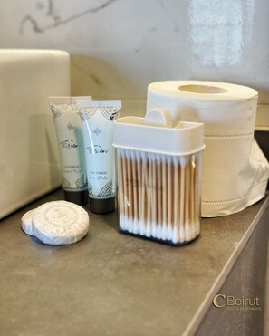 Deluxe Double or Twin Room, Balcony, Mountain View | Bathroom | Hair dryer, slippers, towels, soap