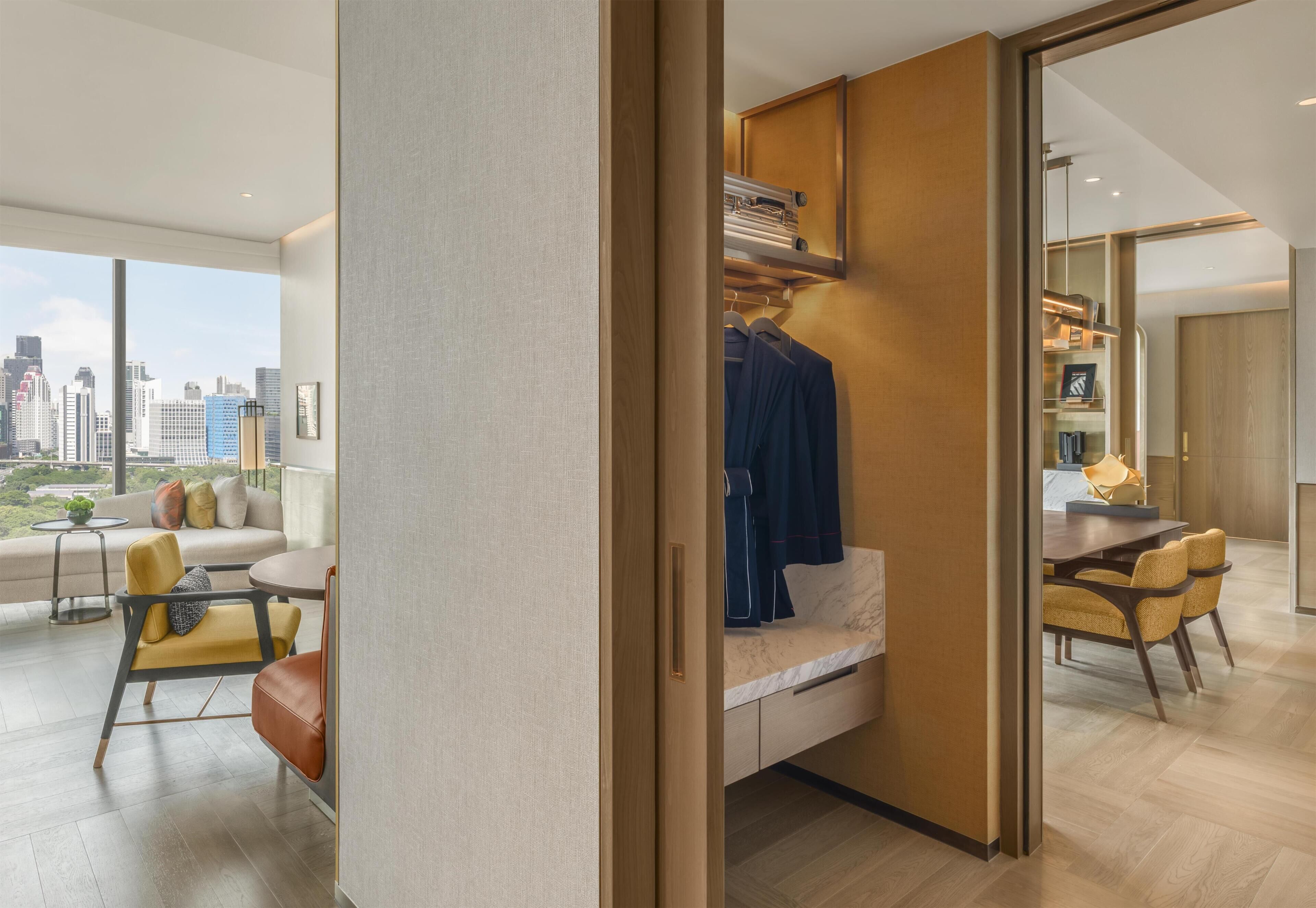Free minibar items, in-room safe, desk, laptop workspace