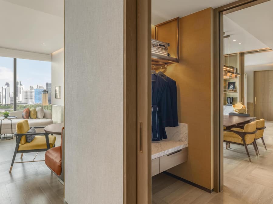 Free minibar items, in-room safe, desk, laptop workspace