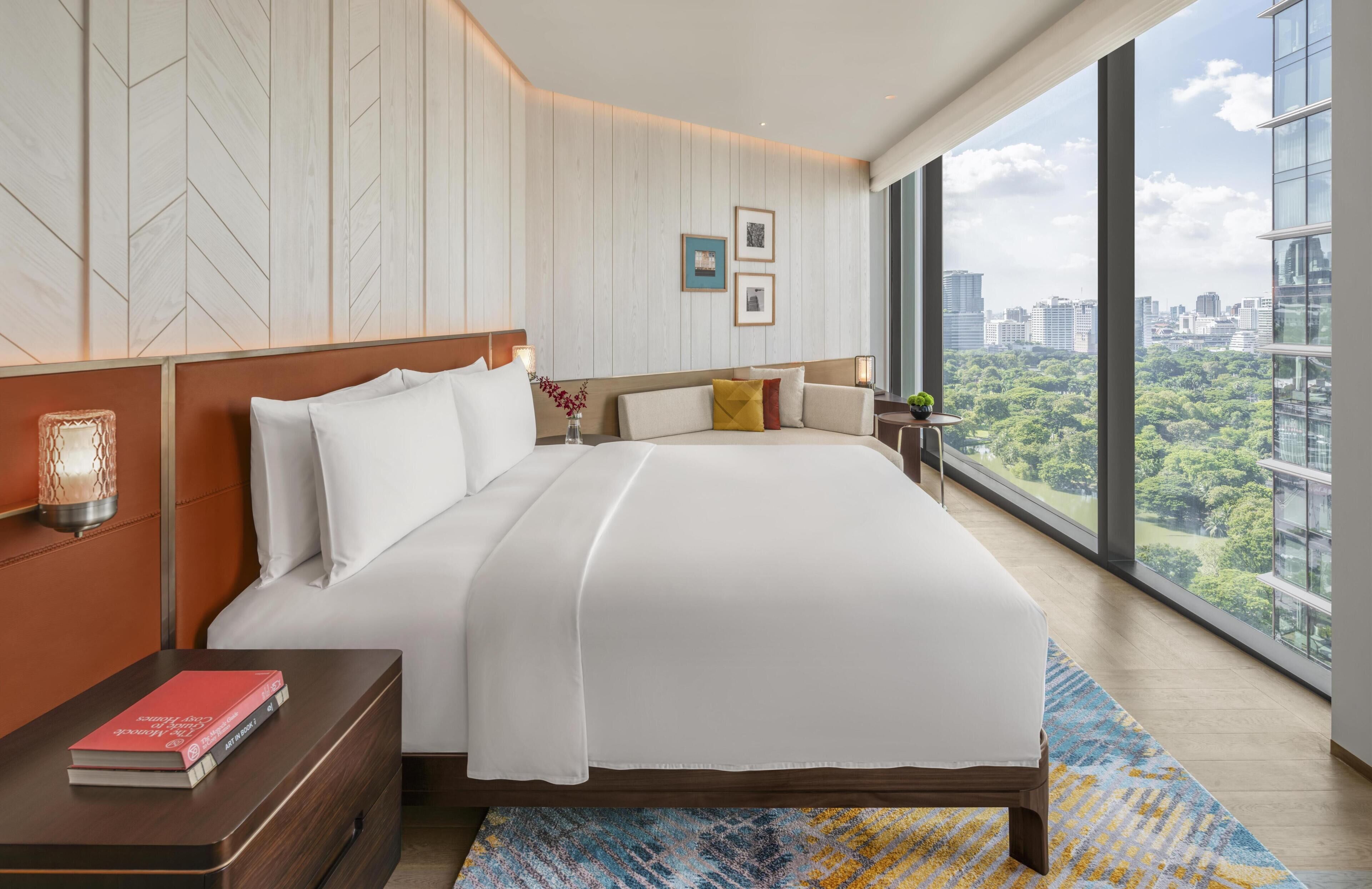 Artículos del minibar gratis y caja de seguridad en la habitación 