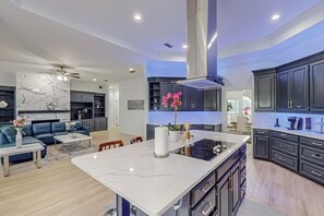 Microwave, oven, stovetop, dishwasher