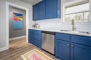 Microwave, oven, stovetop, dishwasher - A unique 2BR, 1.5BA retreat in Norman—perfectly positioned between OU & Main St. (Norman)