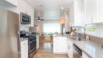 Microwave, oven, stovetop, dishwasher