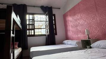 Blackout curtains, iron/ironing board, free WiFi