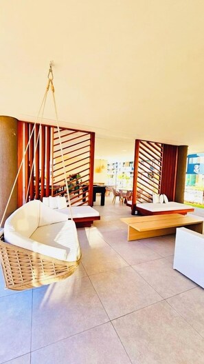 Terrace/patio - Makia Beach Experience Resort - Muro Alto, Porto de Galinhas - B18 POOL FRONT (Ipojuca)