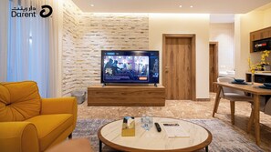 Living area - Super Luxury One bedroom Al Aqiq (Riyadh)