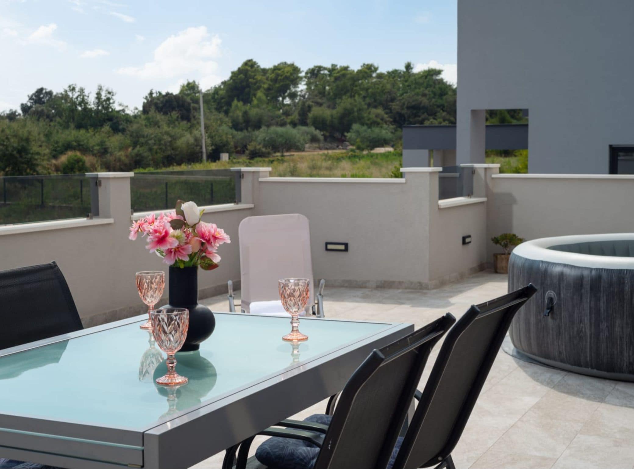 Departamento (Apartment Infinity with Hot Tub) | Terraza o patio