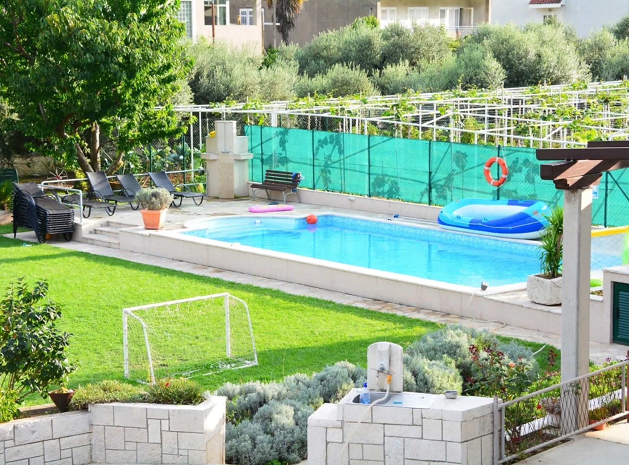 Villa (Six Bedroom Villa With Heated Pool) | Outdoor pool | Outdoor pool, pool umbrellas, sun loungers