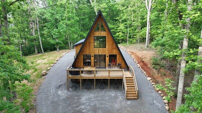 Escape, Unplug, Reconnect at Three Arrows A-Frame Retreat in Etowah, TN