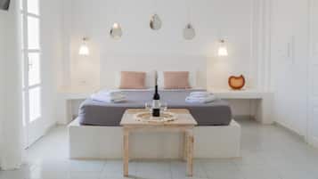 Frette Italian sheets, premium bedding, in-room safe