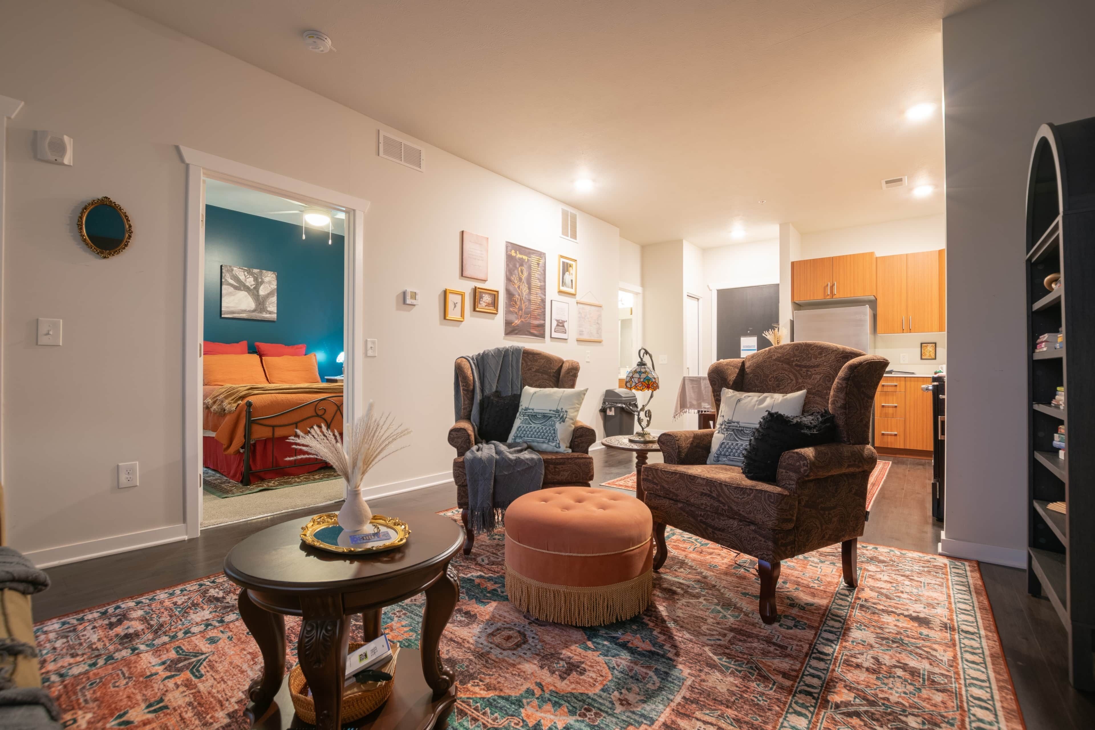 1 bedroom, WiFi, bed sheets, wheelchair access