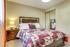 3 habitaciones, tabla de planchar con plancha y cuna de viaje 