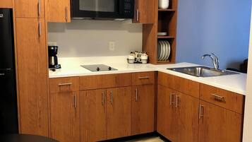 Microwave, coffee/tea maker