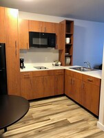 Microwave, coffee/tea maker