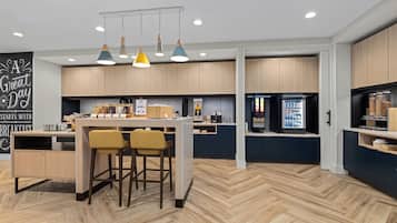 Free daily self-service breakfast