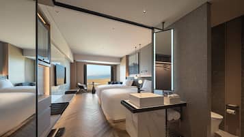 Rom, 2 dobbeltsenger, utsikt mot innsjø