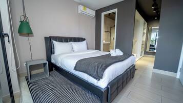 Apartemen Deluks | Setrika/meja setrika dan Wi-Fi gratis