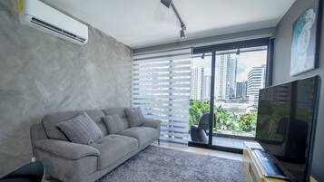 Deluxe-Apartment | Wohnzimmer