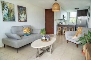 Condo, Multiple Beds, Terrace, Ocean View (A24821-CEI-MARB) | Living area - Marbella PH Rooftop Oasis in Costa Brava, Ceiba (Ceiba)