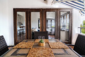 Apartment, 1 Queen Bed with Sofa bed, Hot Tub, Golf View (Kyo) | Outdoor dining - Kyo I Rustic Villa Beach/golf Paradise in Rio Mar (Río Grande)