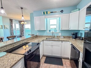 Fridge, microwave, oven, stovetop - Best Sunsets on the Lagoon Front w/ Pools & Pier (Gulf Shores)