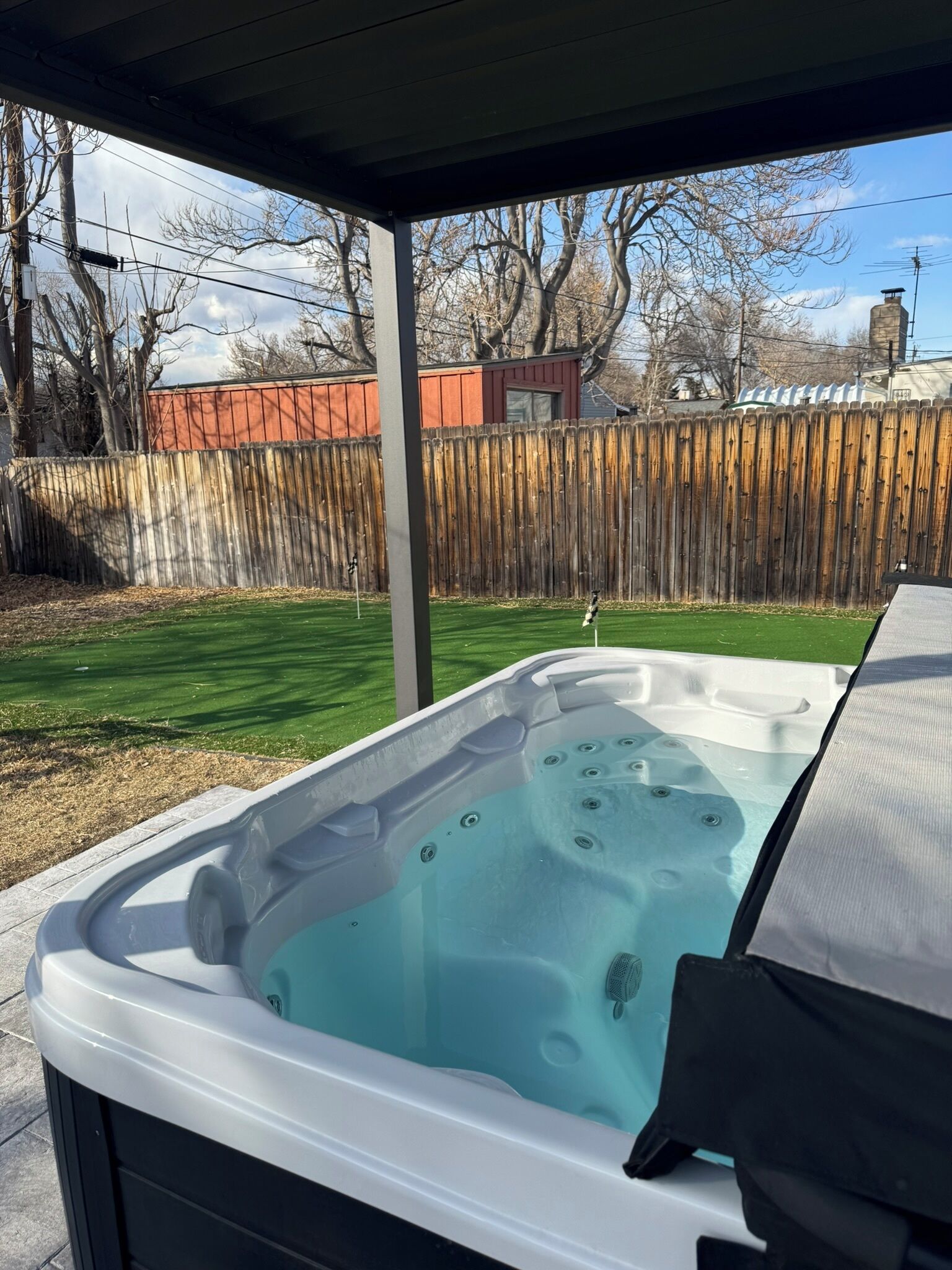 Idromassaggio all'aperto