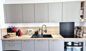 Fridge, oven, dishwasher, coffee/tea maker - Apartment in Le Revard Near Ski Slopes (Les Deserts)