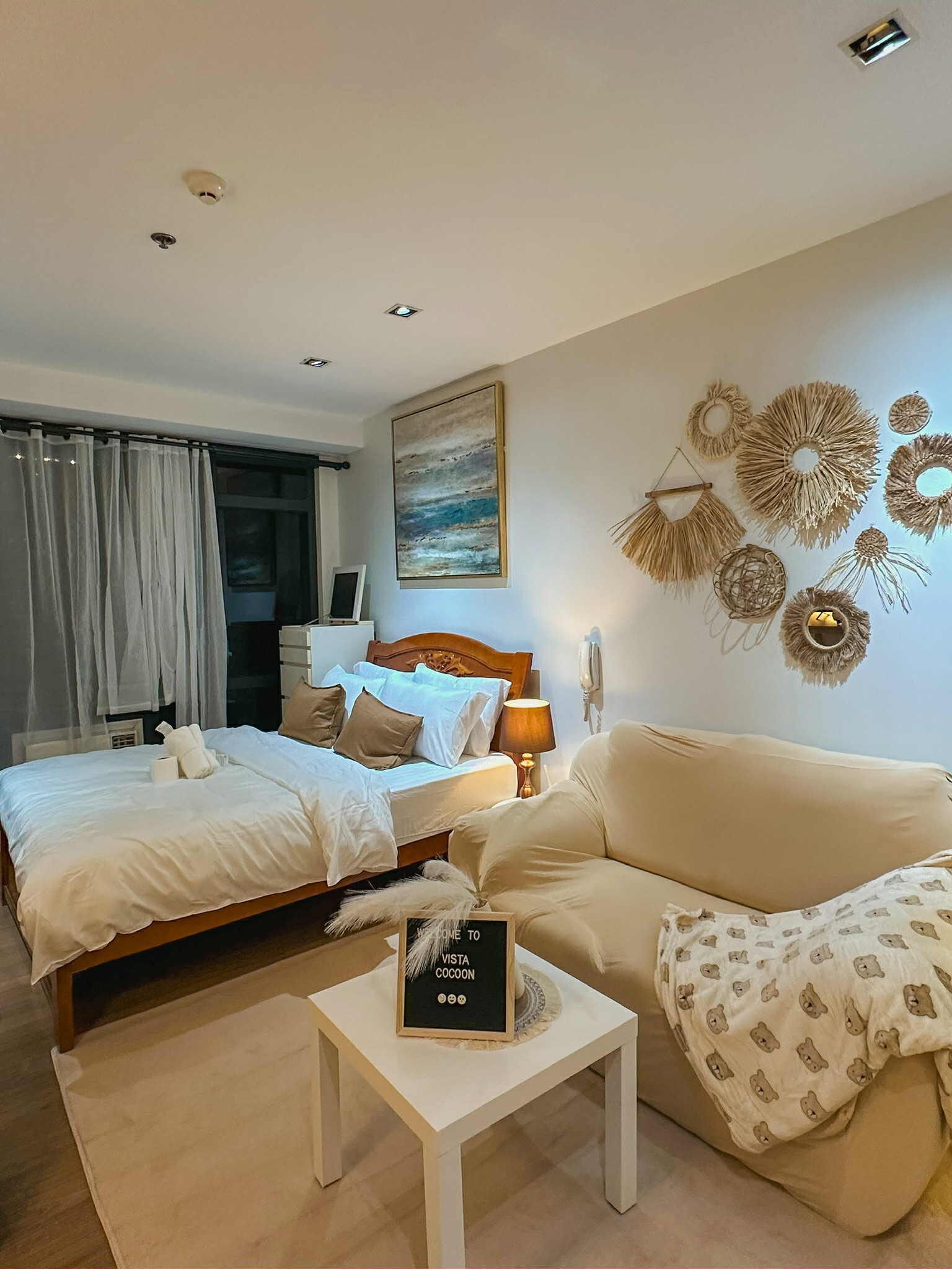 1 bedroom, iron/ironing board, Internet, bed sheets