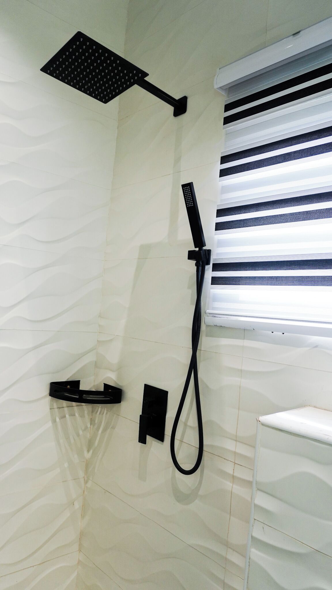 Shower, towels, soap