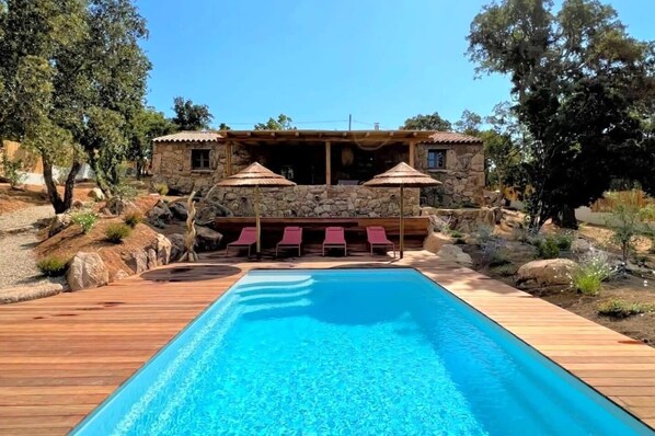 A heated pool