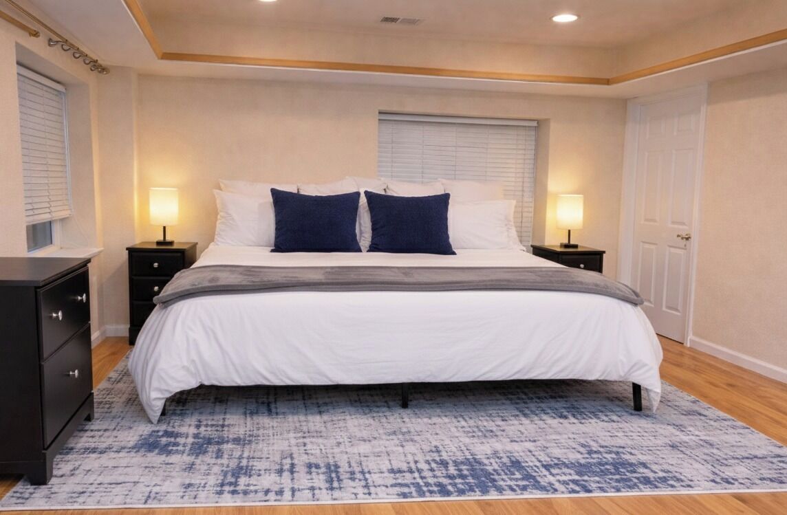 2 bedrooms, iron/ironing board, free WiFi, bed sheets