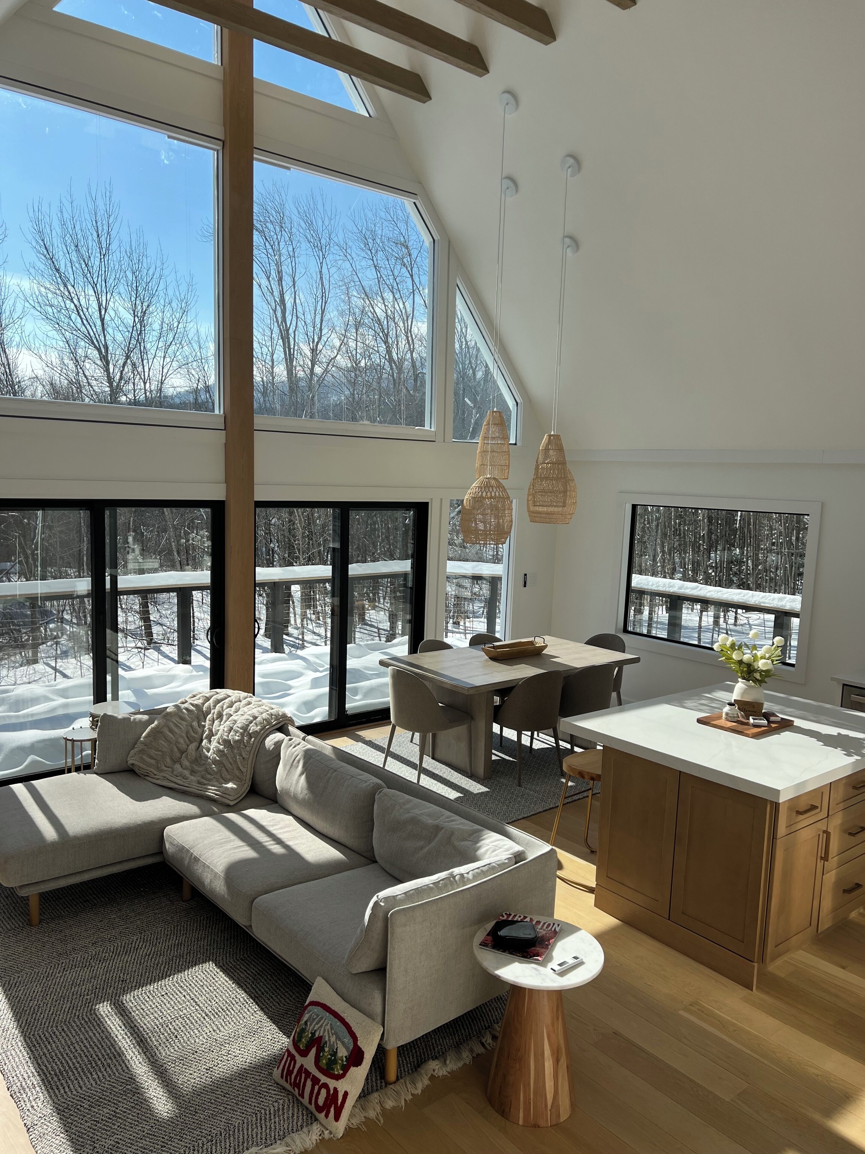 Smart TV, fireplace, video games