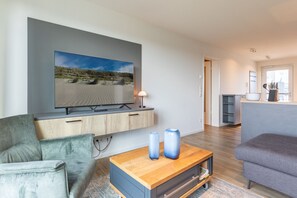 Apartment | Living room - Luxusapartement mit Meerblick (Nordstrand)