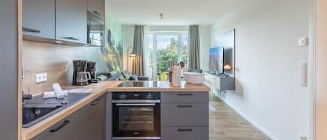 Leilighet | Eget kjøkken | Høy barnestol