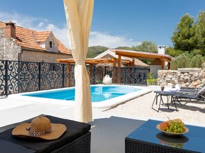 Pool - Stone House Prapatna-two Bedroom Holiday Home With Swimming Pool (Smokvica)