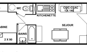 Floor plan - Apartment With Beaufortain Mountain Views (Hauteluce)