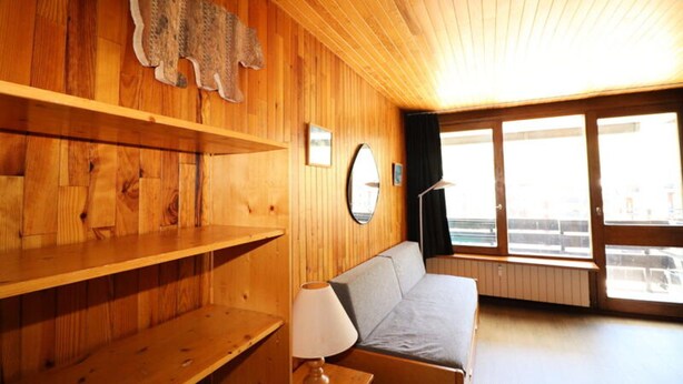 Living area - Comfortable Studio Between Slopes and Shops (Tignes)