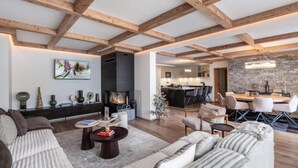 Fireplace - New Ski-in and Ski-out Apartment (Courchevel)