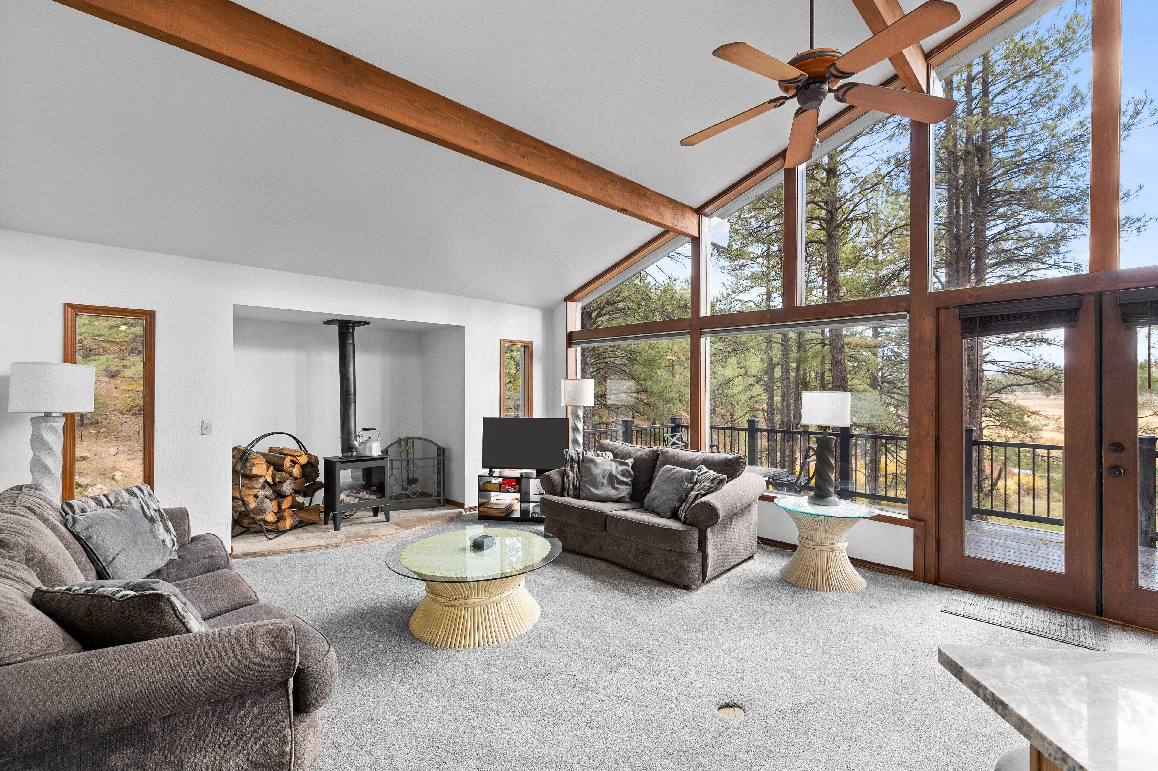 TV connectée, cheminée