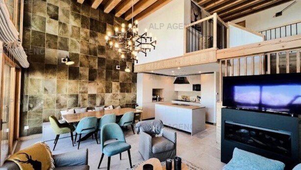 Living area - 5 Rooms, Sleeps 10 - High-end - Alpine Loft - 10alpi-plagne Centre (La Plagne-Tarentaise)