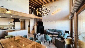 Living area - 5 Rooms, Sleeps 10 - High-end - Alpine Loft - 10alpi-plagne Centre (La Plagne-Tarentaise)