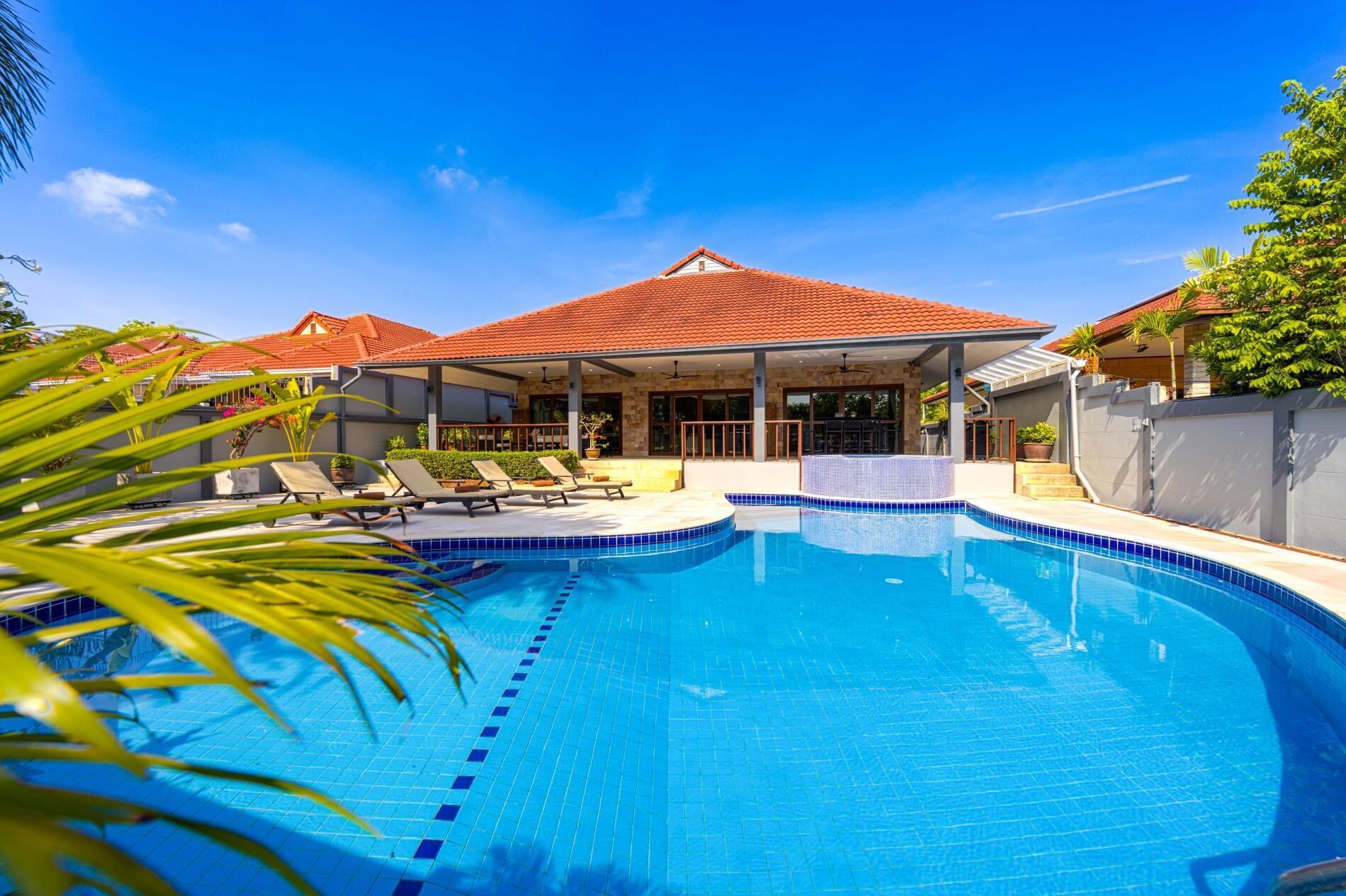 Udendørs pool, liggestole