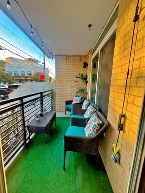 Condo, 1 Bedroom, Accessible, Smoking | Balcony - Riverwalk Luxury Haven Pool Free Parking (San Antonio)