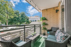 Condo, 1 Bedroom, Accessible, Smoking | Balcony - Riverwalk Luxury Haven Pool Free Parking (San Antonio)