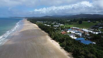Beach nearby, 3 beach bars