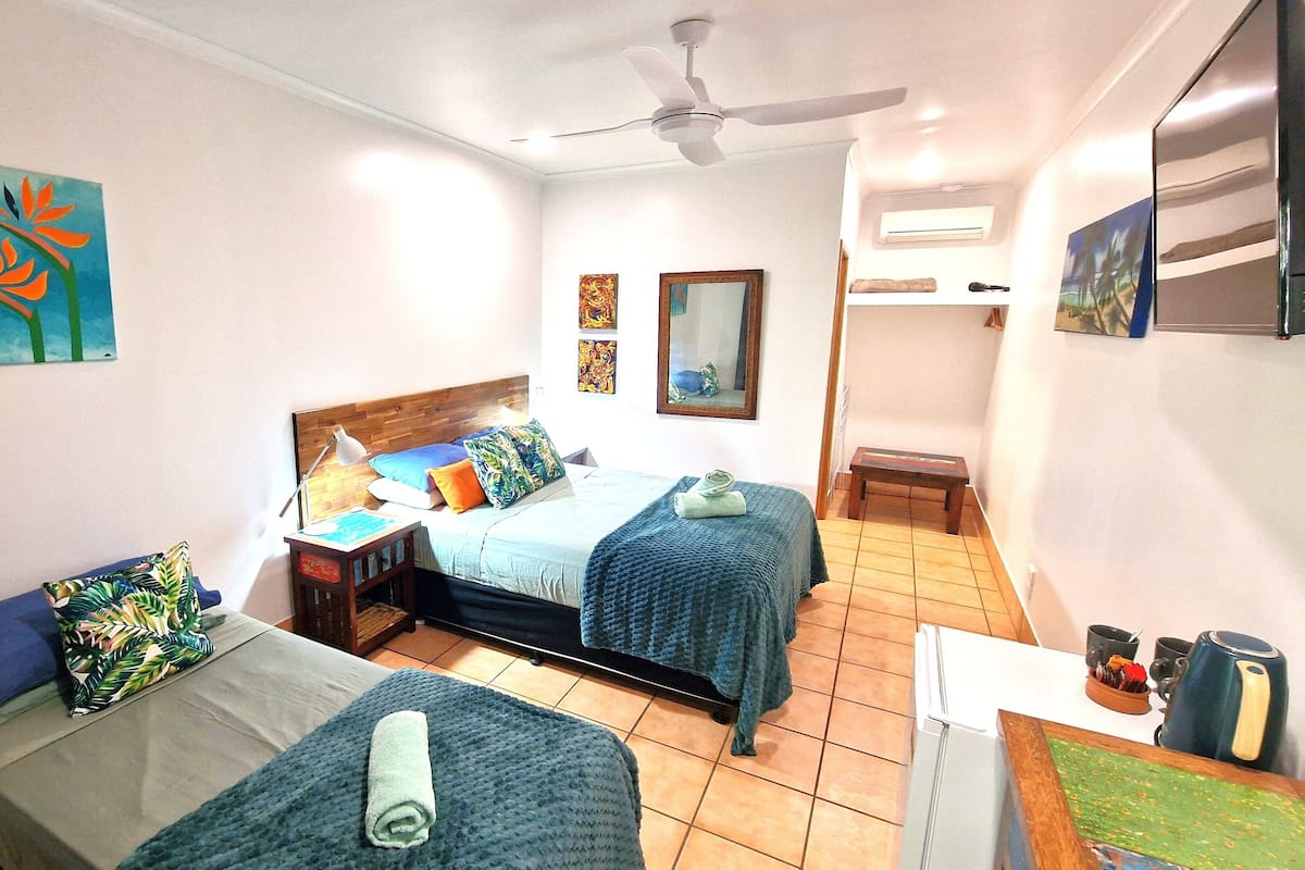 Double or Twin Room, Patio, Garden View | Hypo-allergenic bedding available, WiFi (free)