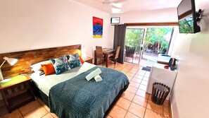 Double Room, Patio, Garden View | Hypo-allergenic bedding available, WiFi (free) - Rainforest Motel (Mission Beach)