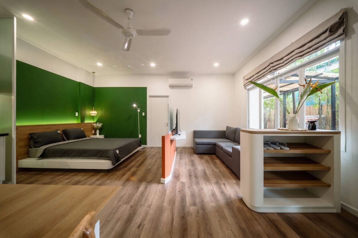 特級開放式客房, 花園景 | 迷你吧、書桌、免費 Wi-Fi、床單